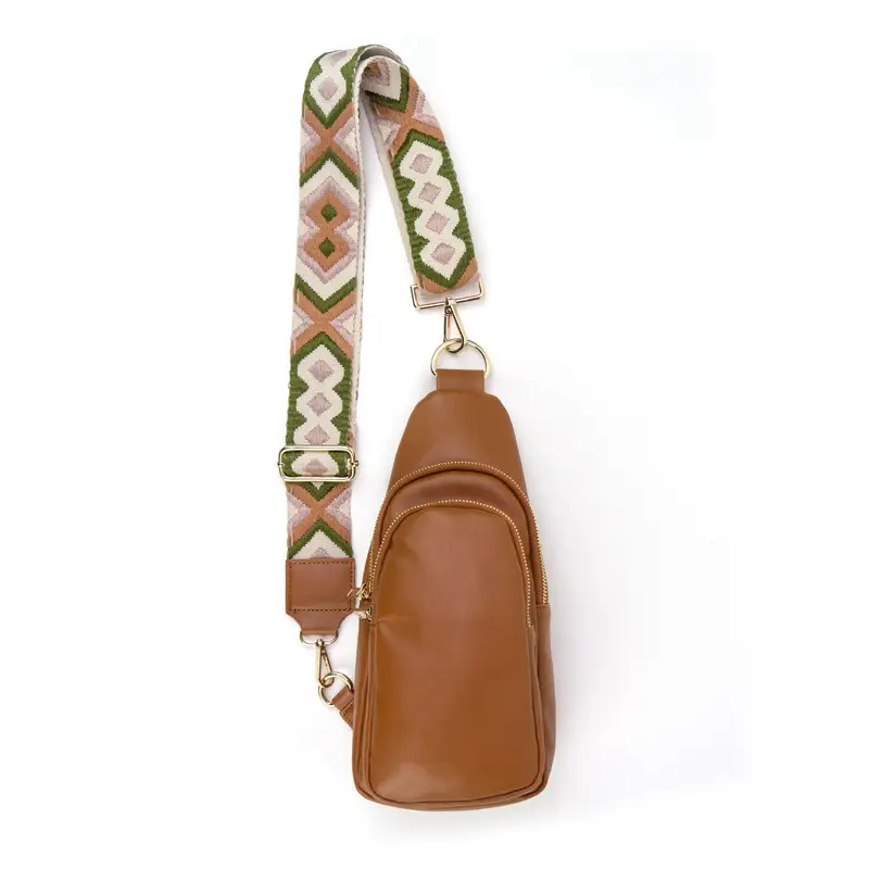 Vegan Leather Sling Bag with Guitar Strap Wish & Willow